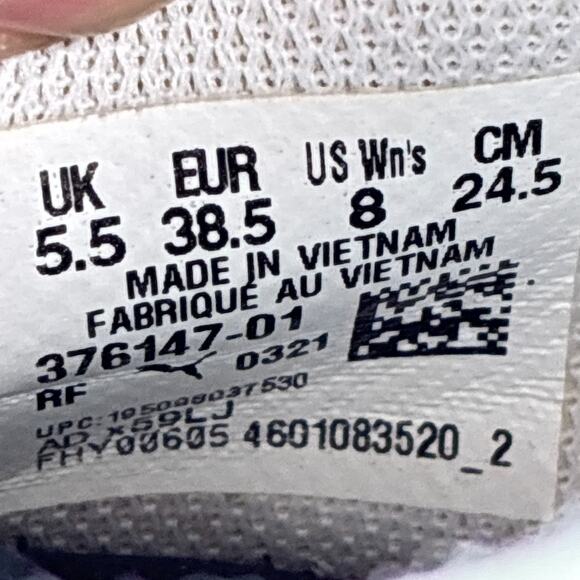 PUMA Softride Sophia White Rainbow Lace Up Running Shoes 376147-01 Womens Size 8 - Picture 10 of 11